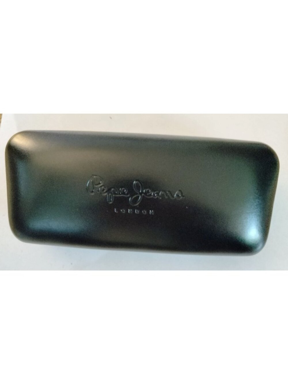 Pepe Jeans London Eyeglass Case Black Rectangle Microfiber Cleaning Cloth